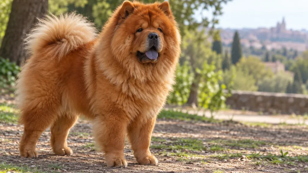 Rastreador de seguros de perros Chow chow