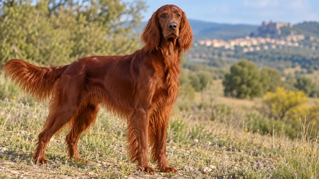 Rastreador de seguros de perros Setter irlandés